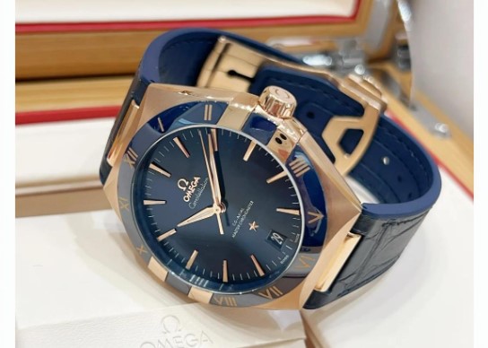 Omega 41mm Blue Sunburst Dial Review - Isportmall