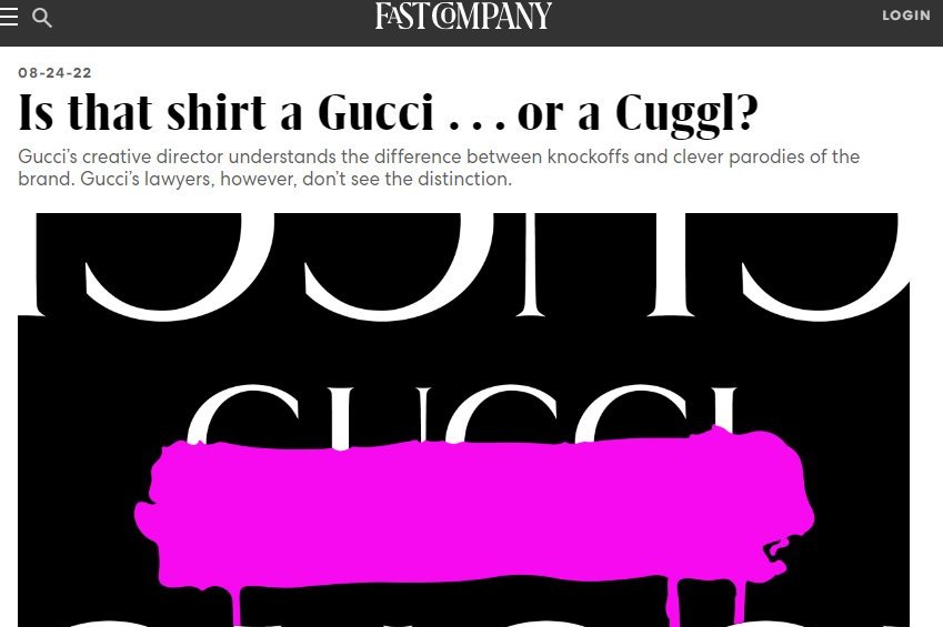 GUCCI challenged the Japanese trademark CUGGL, but the Japan Patent Office ruled that the similarity was "low." - Isportmall