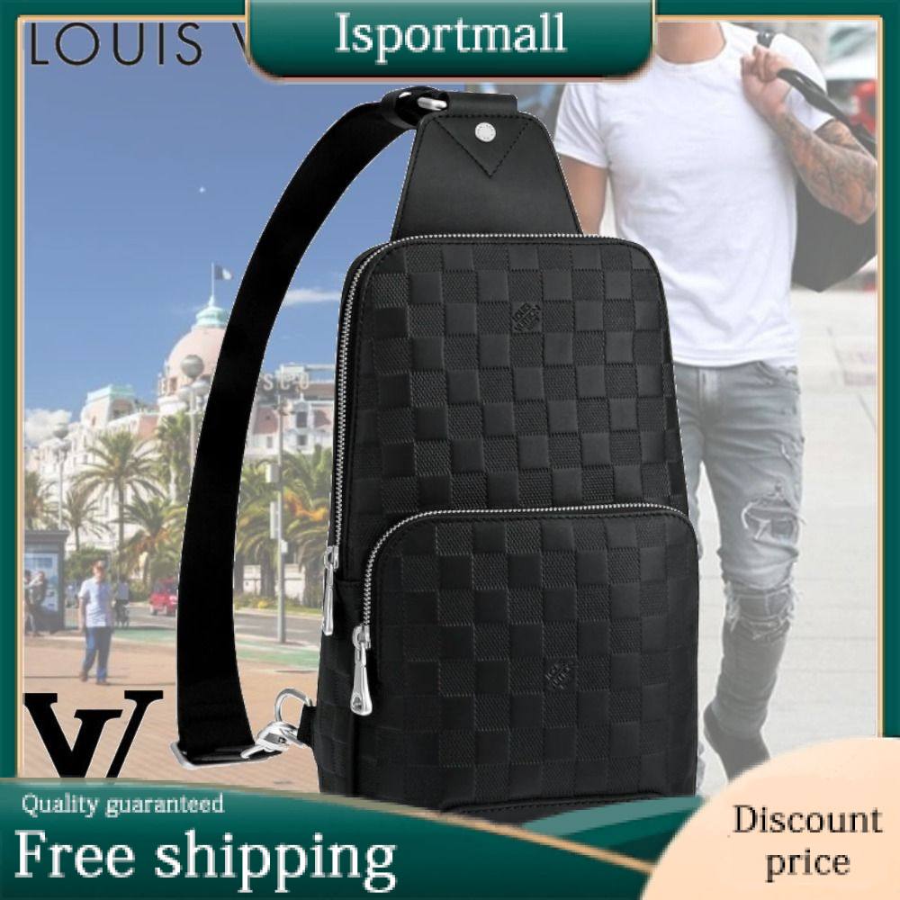 LOUIS VUITTON Men's Crossbody Bag, Large Capacity, Waterproof, One Shoulder, Lightweight, Crossbody Bag, N41720-Isportmall