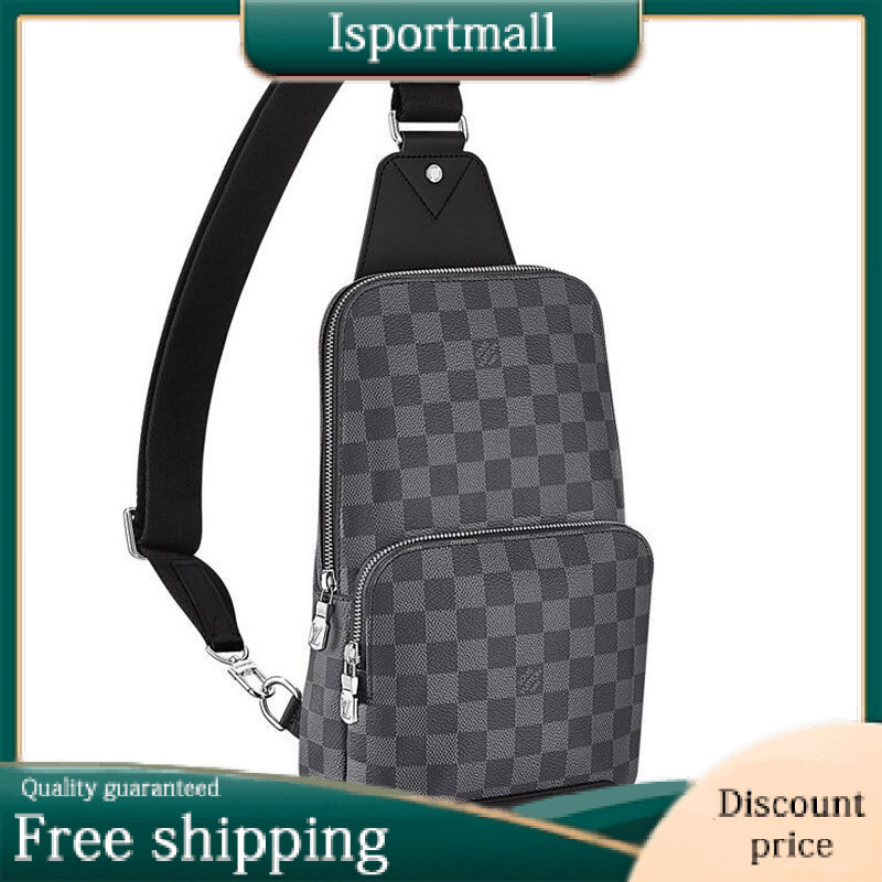 LOUIS VUITTON Men's Crossbody Bag, Large Capacity, Waterproof, One Shoulder, Lightweight, Crossbody Bag, N41719-Isportmall
