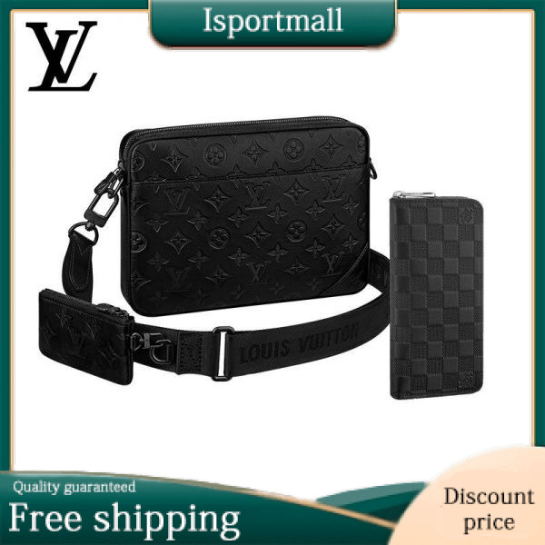 [Cash on delivery] LOUIS VUITTON Messenger & Long Wallet 2-piece set Great value-Isportmall