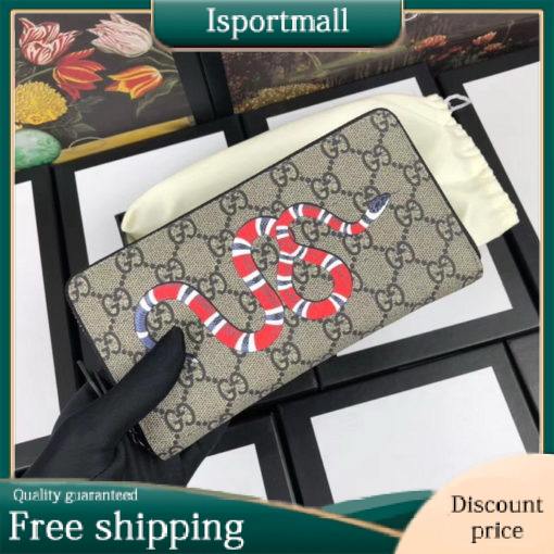 2018CC★New Gucci Unisex Wallet★Round Zipper Long Wallet 451273-3-Isportmall