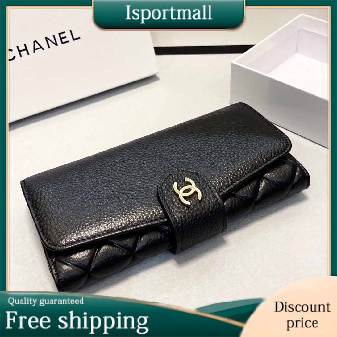 Chanel Leather Continental Wallet Wallet Bifold Wallet-Isportmall