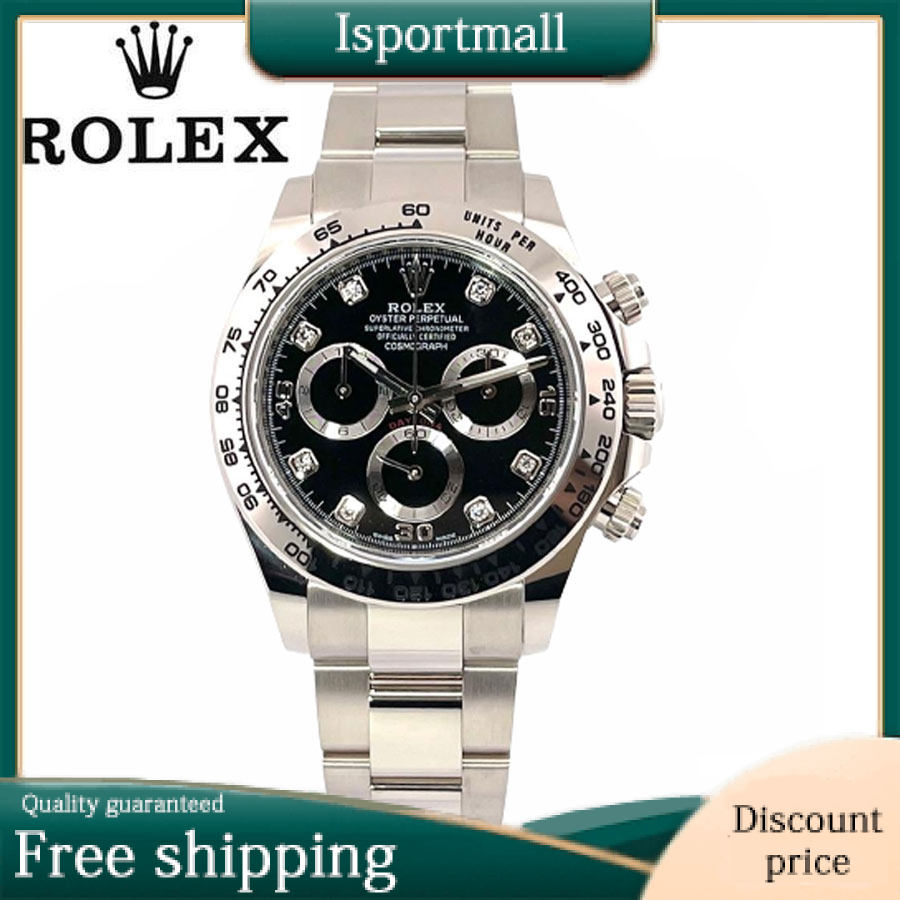 Rolex Daytona 116509-0055 Black Dial Automatic Mechanical Chronograph Wristwatch-Isportmall