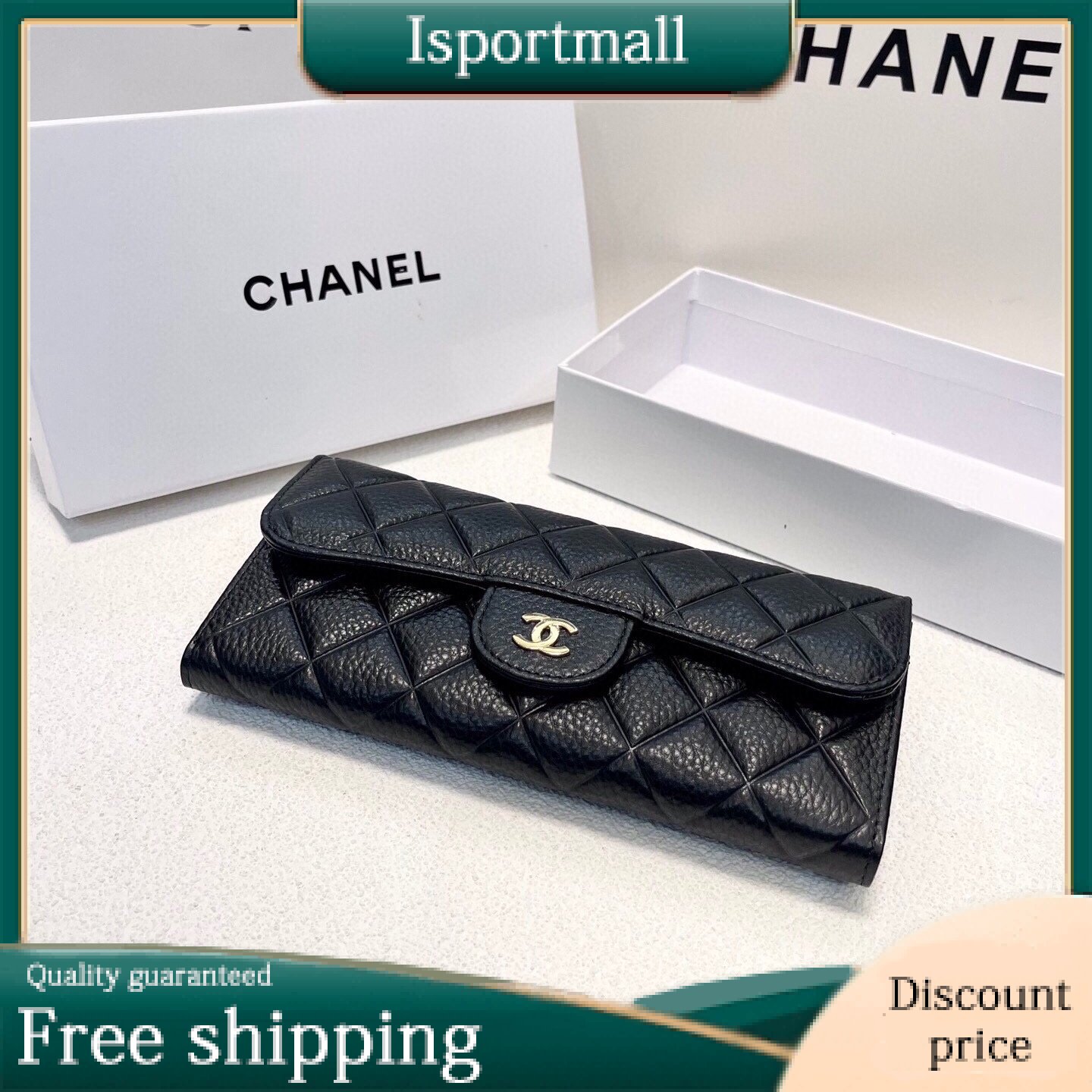 CHANEL Bi-fold Wallet-Isportmall