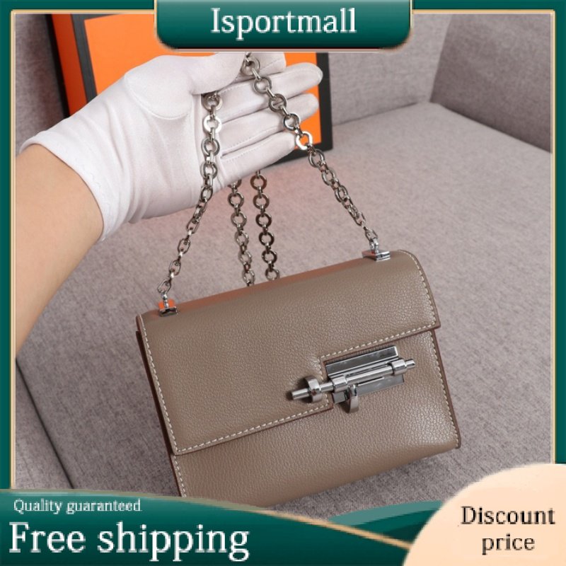 HERMES☆Bag "Velu" Chain Mini Pochette Calfskin-Isportmall