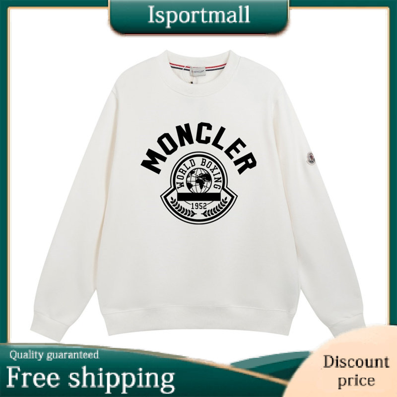 Moncler Men's Logo Crew Neck Sweatshirt-Isportmall