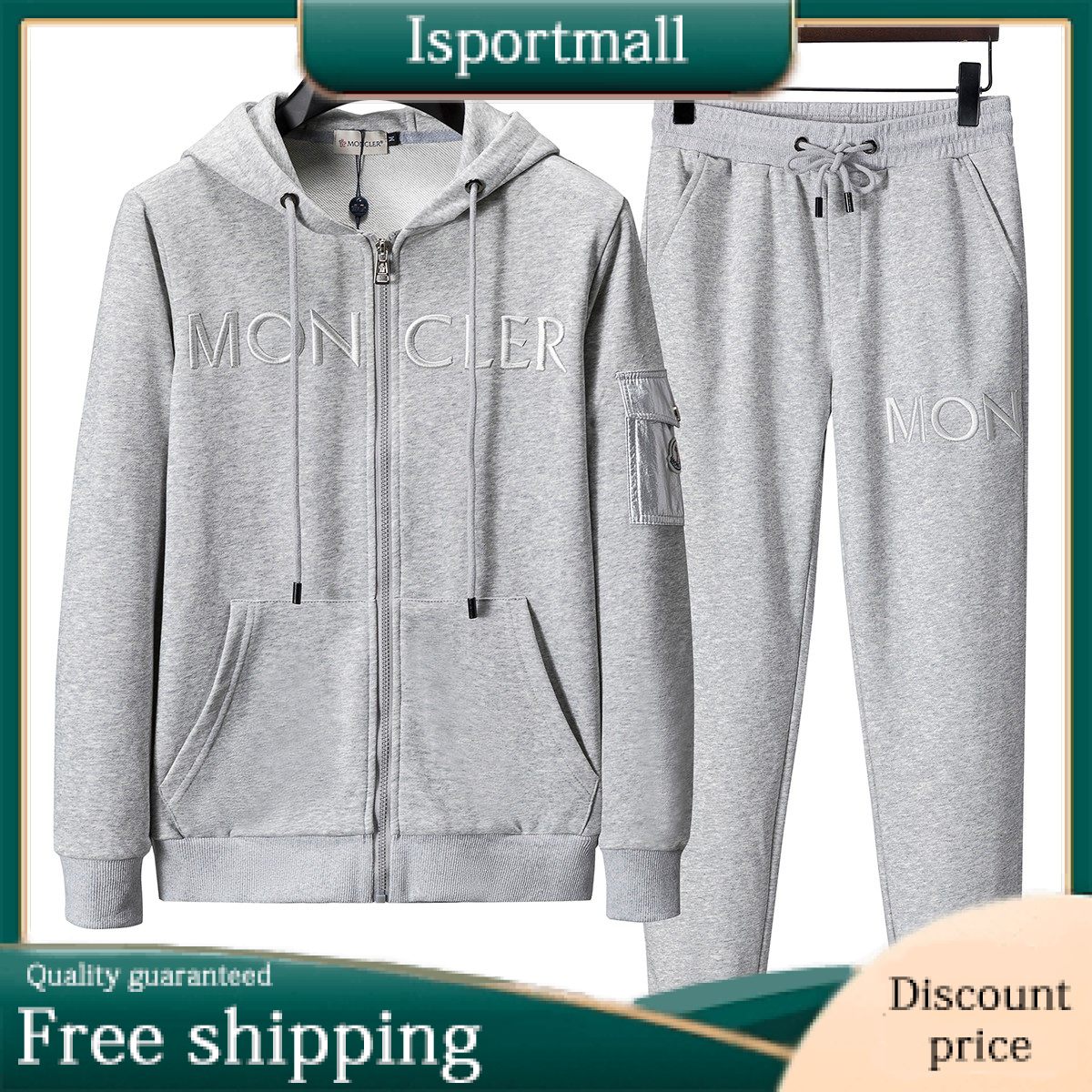 Moncler Men's Zip Hoodie Set-Isportmall