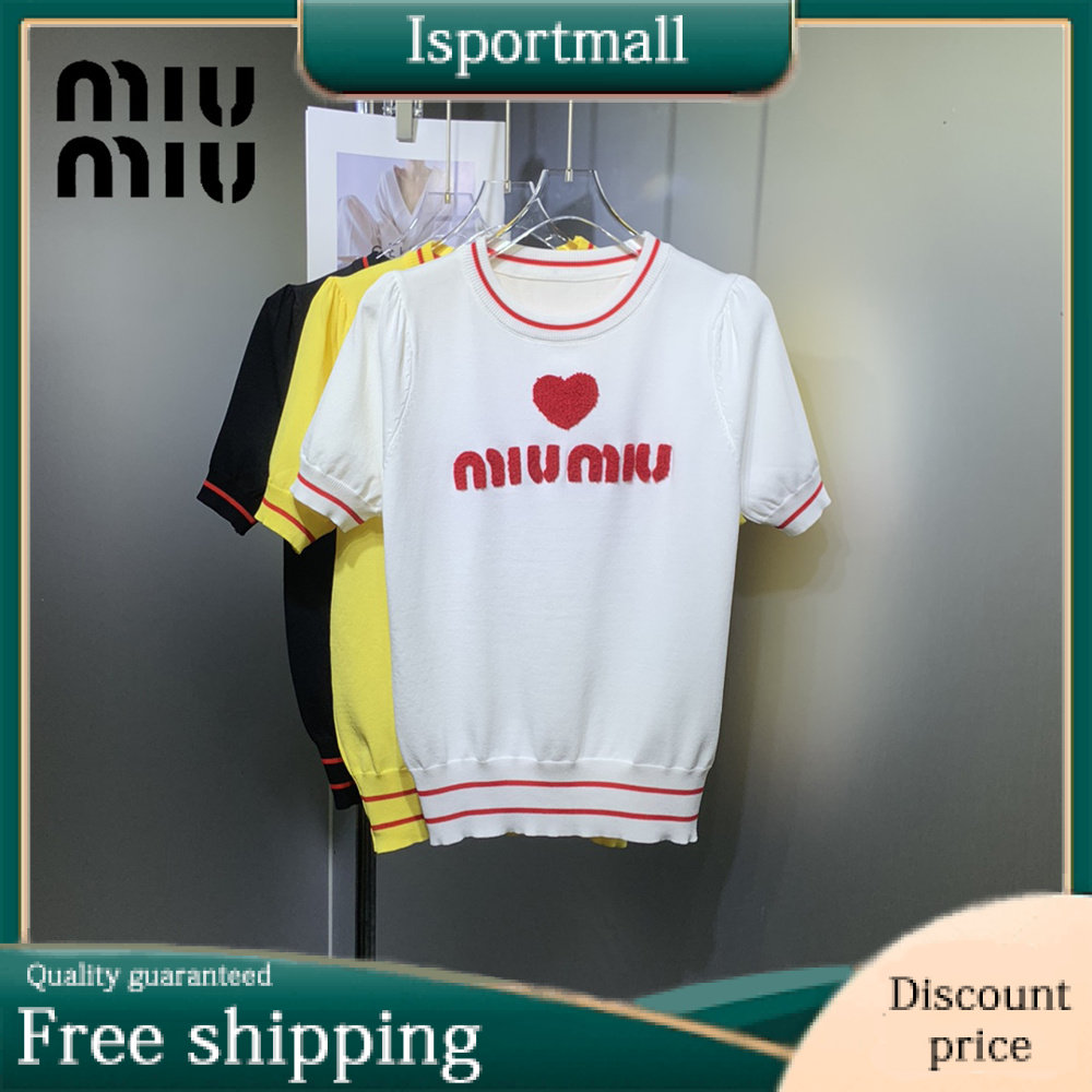 A must-have item for summer◎MiuMiu mesh T-shirt with thermal insulation on the sides-Isportmall