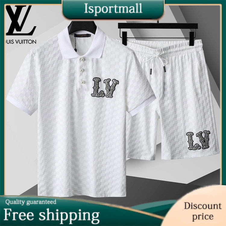 Louis Vuitton Best Short Sleeve T-Shirt Suits for Men-Isportmall