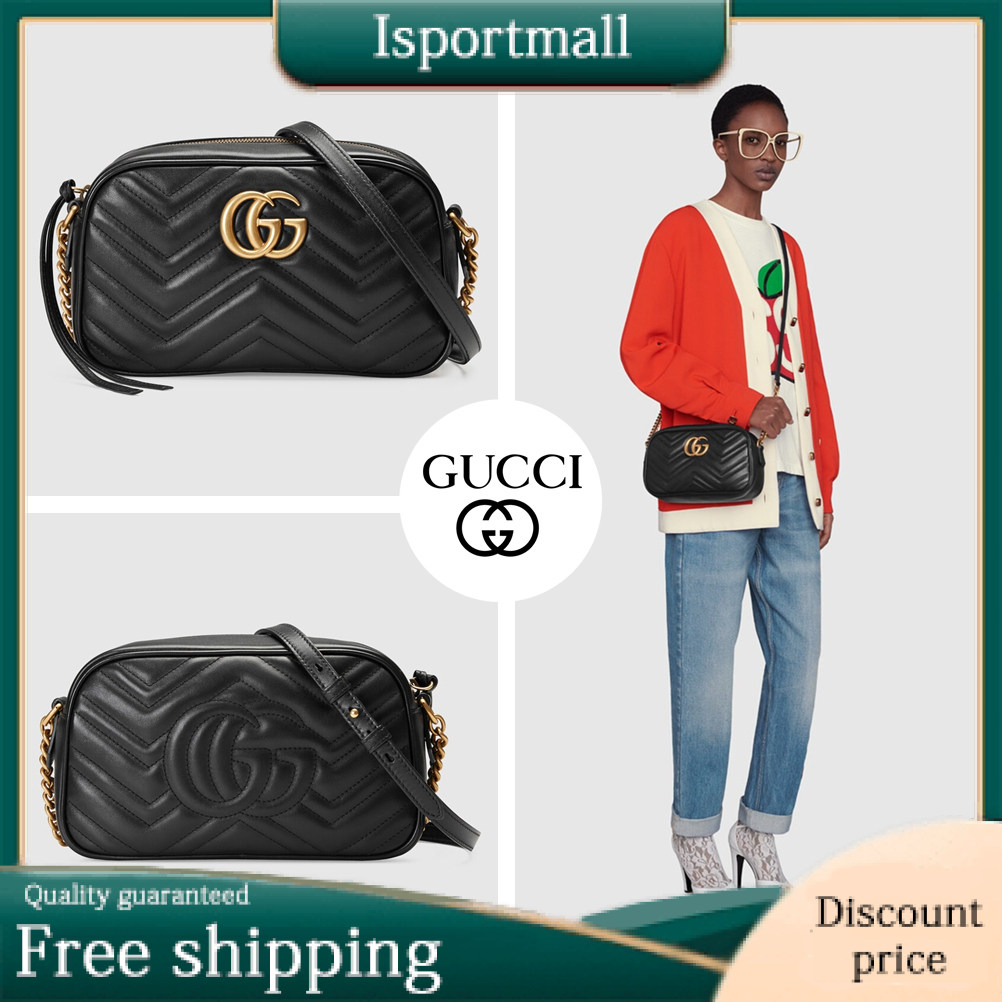 GG Marmont quilted small shoulder bag-Isportmall
