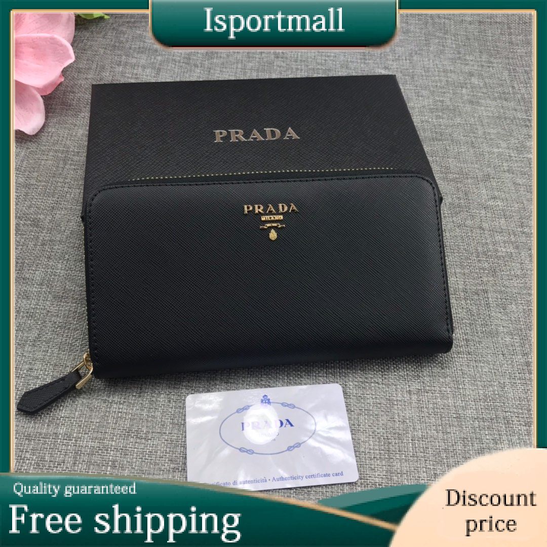 PRADA Prada New Arrivals Long Wallet Round Zip Wallet YXJ-2001P-PR0506-6-Isportmall