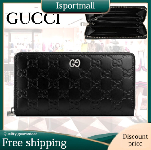 22ss new GUCCI zippered long wallet PVC x cowhide GUCCI09434-22-Isportmall