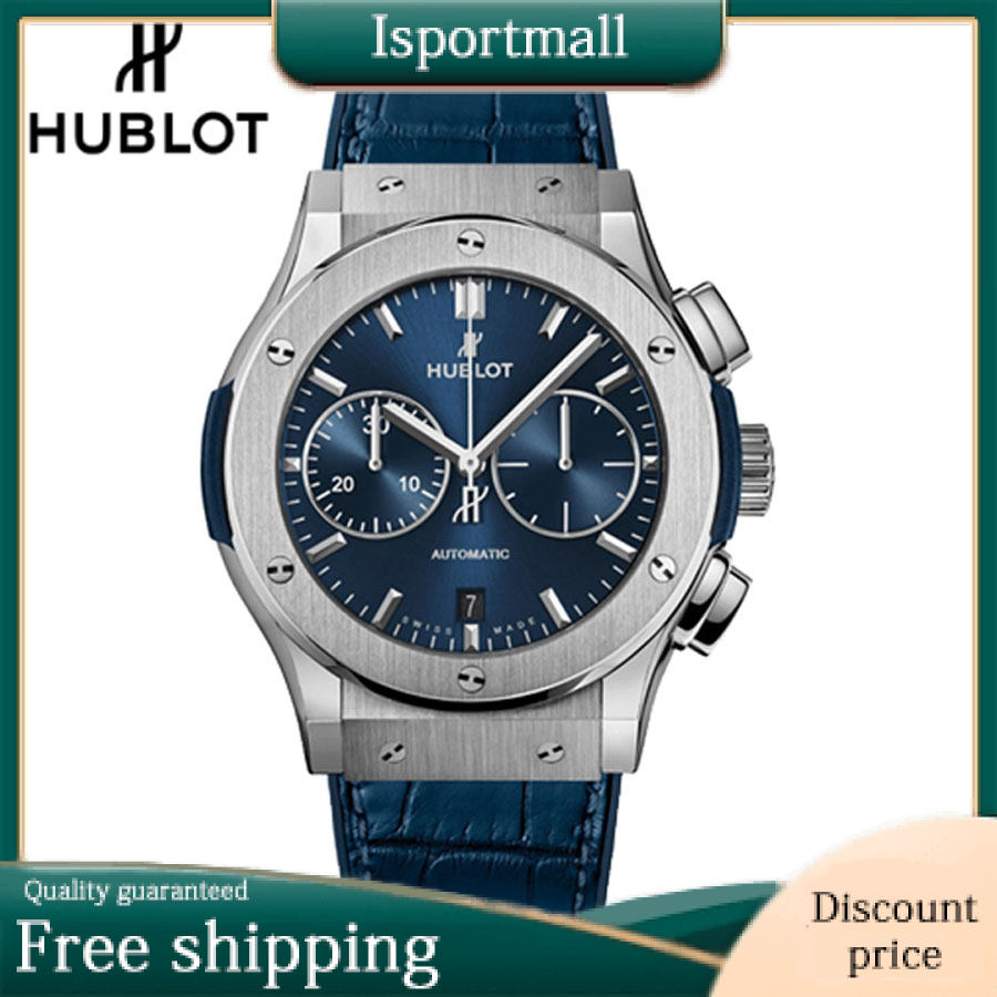  Hublot Classic Fusion Replica Blue Chronograph Titanium 521.NX.7170.LR-Isportmall