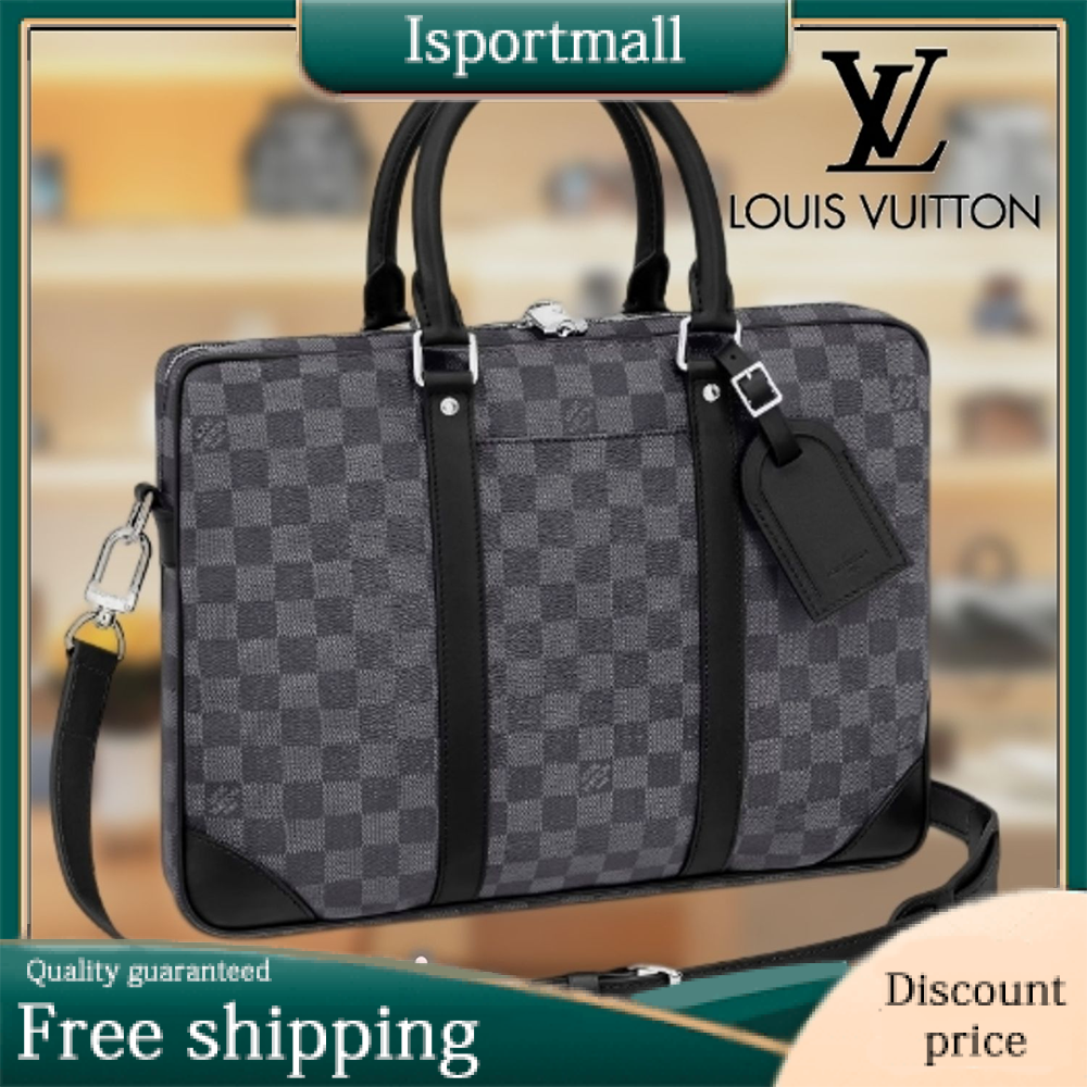 LOUIS VUITTON ★ Checkerboard pattern men's business bag N40445-Isportmall