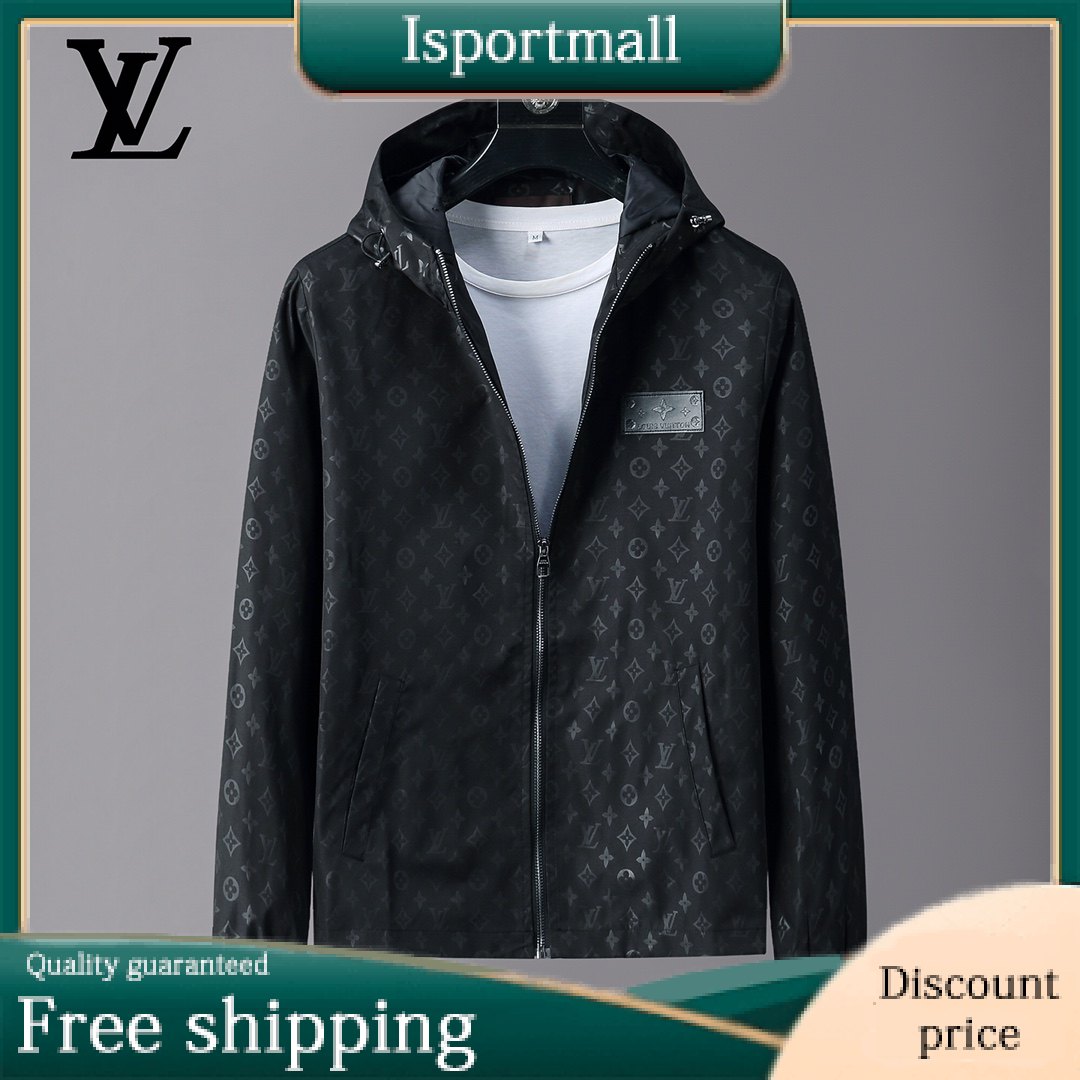 LOUIS VUITTON Monogram Motif Bomber Jacket-Isportmall