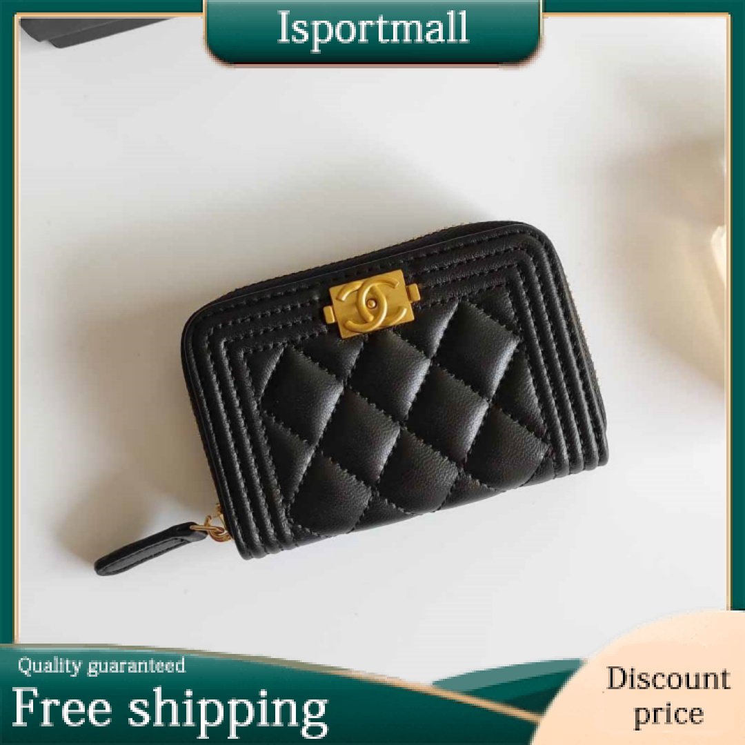 Chanel Leather Continental Wallet Wallet Bi-fold Wallet-Isportmall