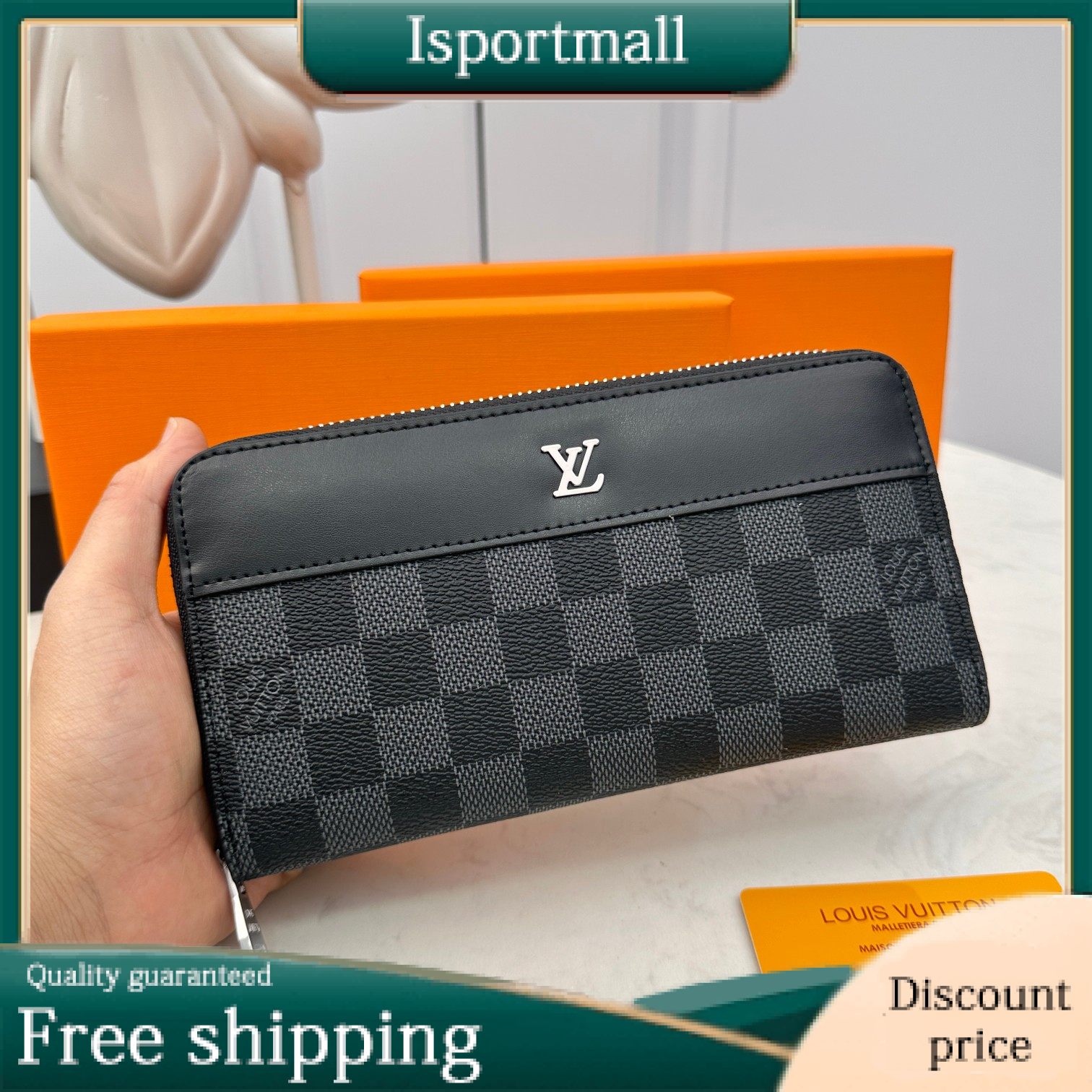 Louis Vuitton long wallet, unique design wallet, popular, unisex-Isportmall