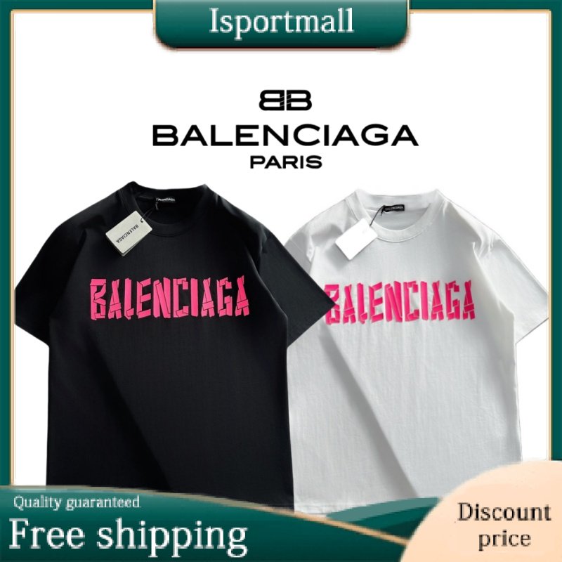 BALENCIAGA Spring 2024 new release, 260g high-density short sleeves, Paris House Show model re-release-Isportmall